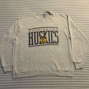 Russell Athletic Gray Washington Huskies Crewneck